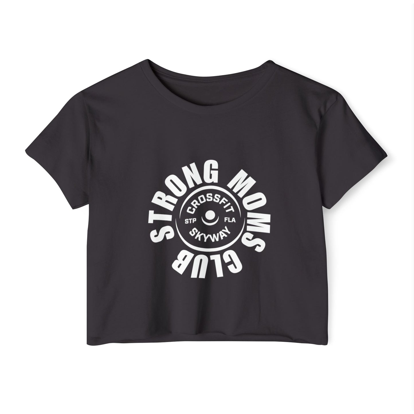 Strong Mom Crop Tee