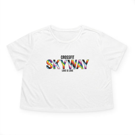 Women's Flowy PRIDE Crop