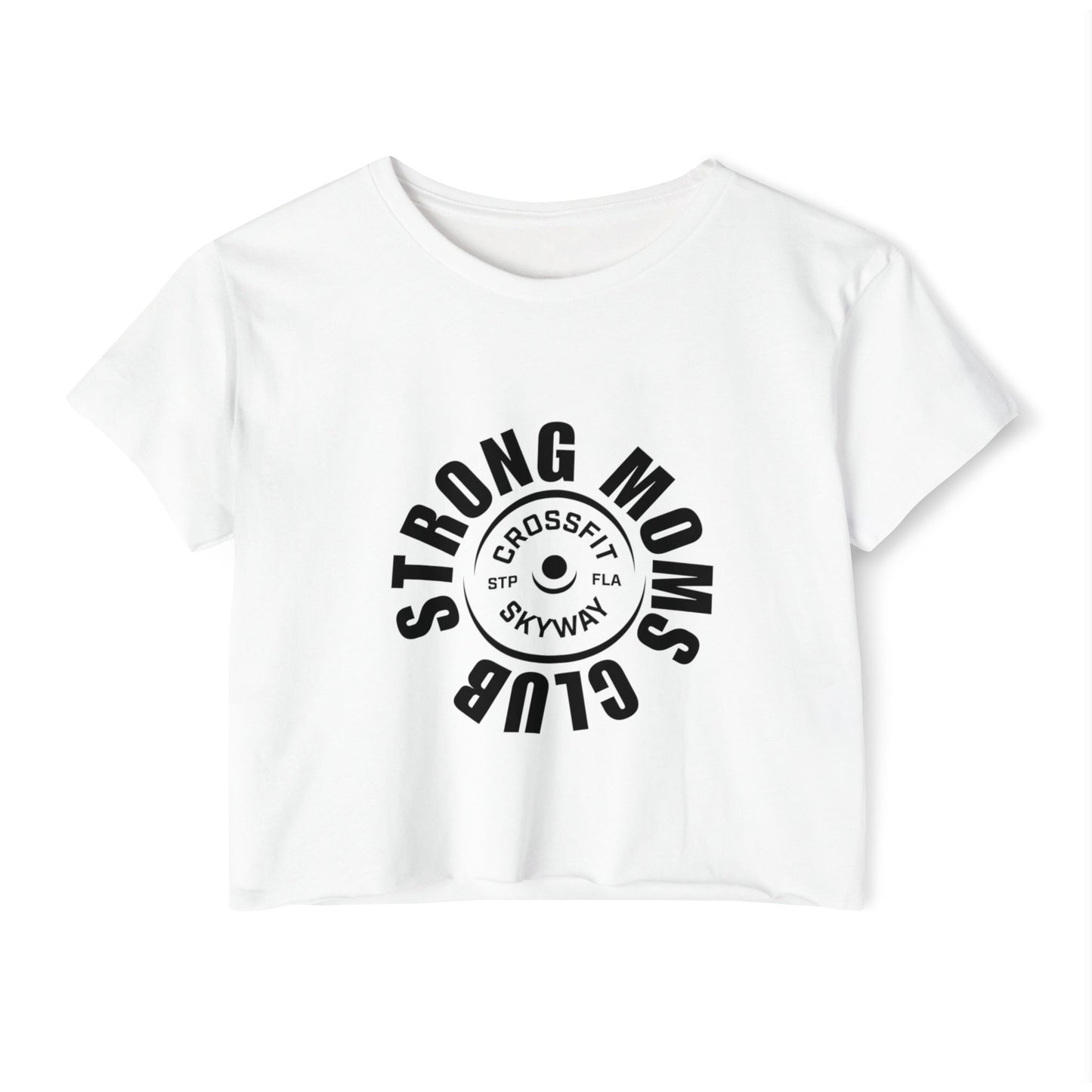 Strong Mom Crop Tee
