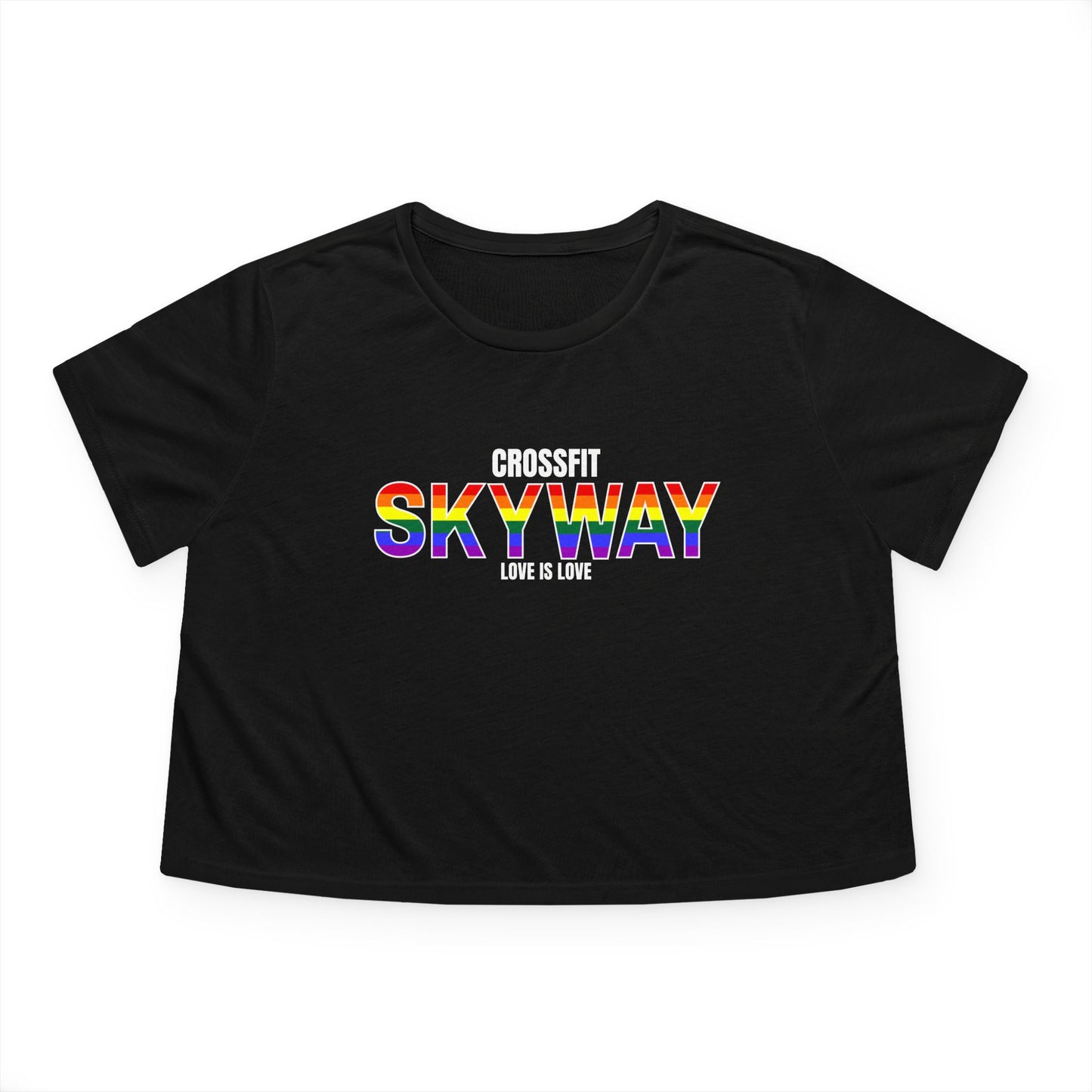 Women's Flowy PRIDE Crop