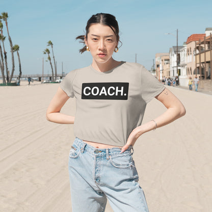 Coach .Basic Women's Flowy Cropped Tee