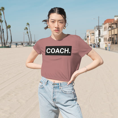 Coach .Basic Women's Flowy Cropped Tee