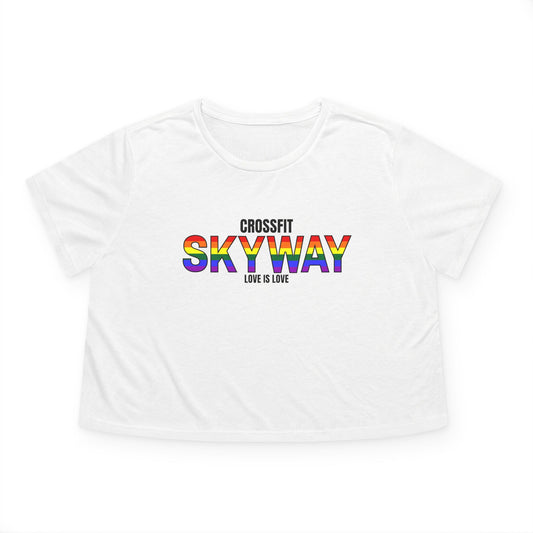 Women's Flowy PRIDE Crop