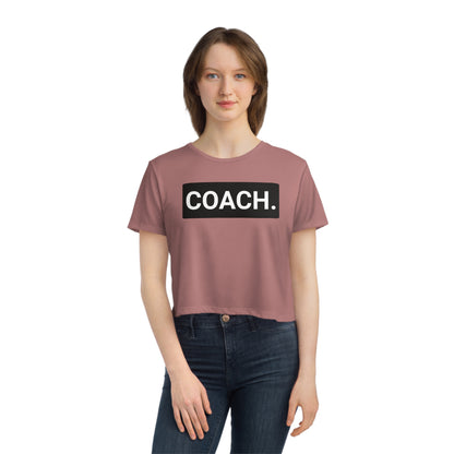 Coach .Basic Women's Flowy Cropped Tee